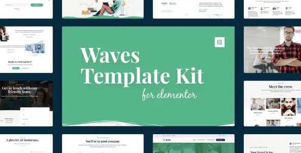 Waves – Startup Agency Elementor Template Kit