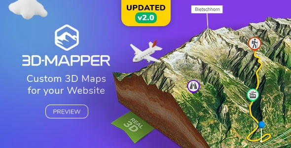 3D Map WordPress Plugin – 3D-Mapper