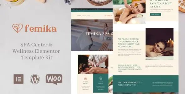 Femika – Spa Center & Wellness Elementor Template Kit